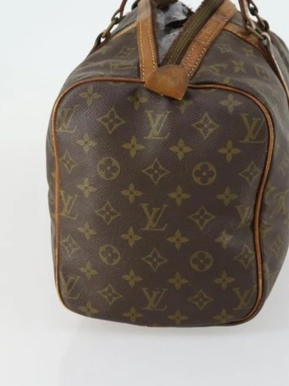 LOUIS VUITTON Monogram Sac Souple 35 Boston Bag M41626 LV Auth BA9507 - Picture 3 of 15